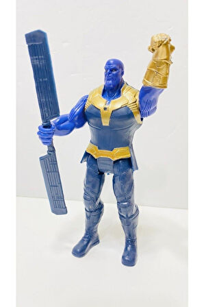 Kız Erkek Çocuk Eğlenceli Oyuncaklar Thanos Figür Oyuncak Işıklı 16Cm Heroes Karakter