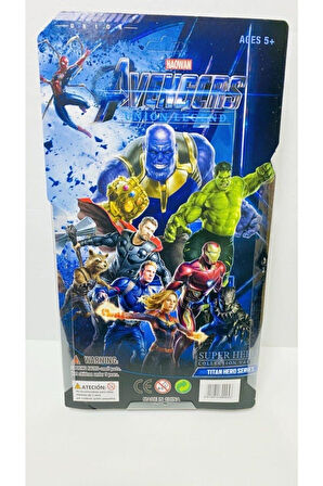 Kız Erkek Çocuk Eğlenceli Oyuncaklar Thanos Figür Oyuncak Işıklı 16Cm Heroes Karakter