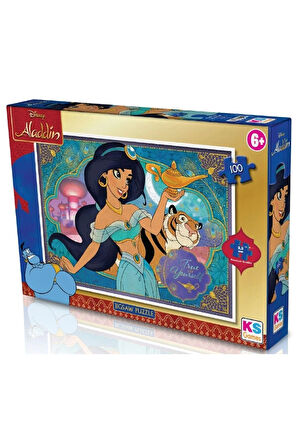 Kız Erkek Çocuk Oyuncak KS Puzzle 100 Parça Aladdin Kız Erkek Çocuk Oyuncak Eğitici Oyuncaklar