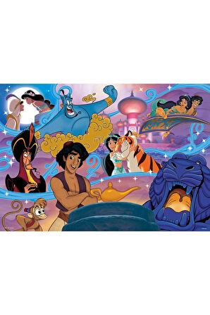 Kız Erkek Çocuk Oyuncak KS Puzzle 200 Parça Aladdin Kız Erkek Çocuk Oyuncak Eğitici Oyuncaklar