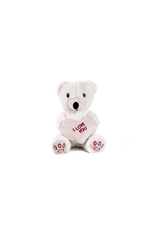 Çocuk Bebek Oyuncakları 5520 50cm BEYAZ KALPLİ AYICIK Kız Erkek Çocuk Oyuncak Eğitici Oyuncaklar