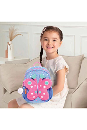 Eğitici Oyuncaklar Peluş Kelebekli Mor Anaokulu Çantası Kız Erkek Çocuk Oyuncak Eğitici Oyuncaklar