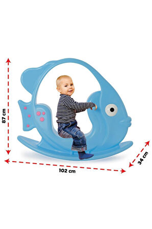 Kız Erkek Çocuk Oyuncak 06 151Y Sallanan Balık - Yeşil Renk Kız Erkek Çocuk Oyuncak Eğitici Oyuncakl