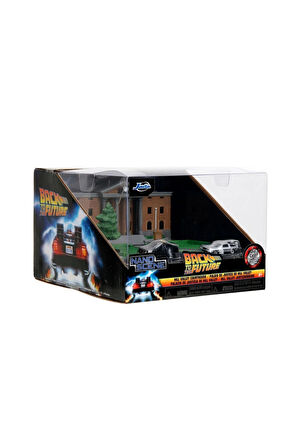 Kız Erkek Çocuk Oyuncak Geleceğe Dönüş Saat Kulesi Nano Sahnesi Diorama Modellemesi Kız Erkek Çocuk
