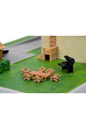 Kız Erkek Çocuk Oyuncak Hızlı & Öfkeli Nano Dom'un Evi Diorama Modellemesi Kız Erkek Çocuk Oyuncak E