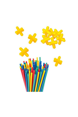 Kız Erkek Çocuk Oyuncak 03462 Dede, Süper Bambu Çubuklar - 300 Parça / +3 yaş Kız Erkek Çocuk Oyunca