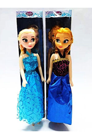 Kız Erkek Çocuk Eğlenceli Oyuncaklar Karlar Ülkesi Prenses Elsa ve Anna Ikili Et Bebek