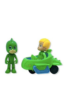 Kız Erkek Çocuk Eğlenceli Oyuncaklar Misalan 2 Figürlü Arabalı Set Pijamaskeliler