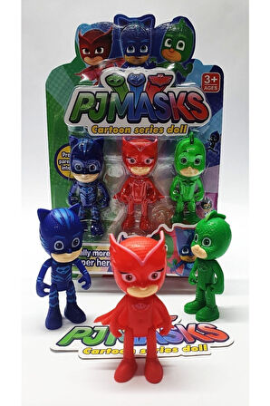 Kız Erkek Çocuk Eğlenceli Oyuncaklar Maskeli Kahramanlar Kedi Çocuk Kertenkele Çocuk Ve Baykuş Kız