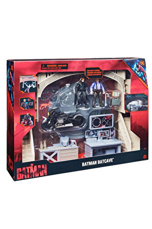 Kız Erkek Çocuk Oyuncak 1068398 Batman Batcave Film Anları 1 araç + 2 figür -Spinmaster Kız Erkek Ço