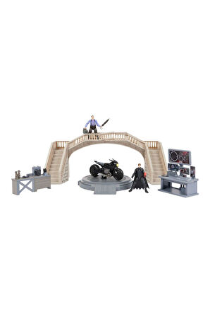 Kız Erkek Çocuk Oyuncak 1068398 Batman Batcave Film Anları 1 araç + 2 figür -Spinmaster Kız Erkek Ço