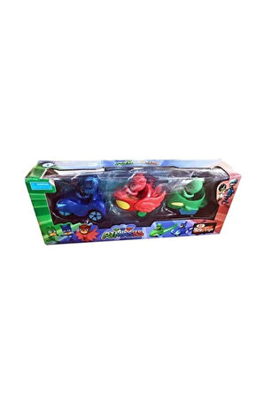 Kız Erkek Çocuk Eğlenceli Oyuncaklar Pj Maskeliler 3 Lü Araba Oyuncak Seti Pj Masks Cat Boy Gekko Ow