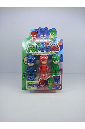 Kız Erkek Çocuk Eğlenceli Oyuncaklar Pj Masks 3'lü Pj Maskeliler 3'lü Figür