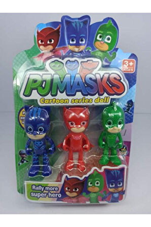 Kız Erkek Çocuk Eğlenceli Oyuncaklar Pj Masks 3'lü Pj Maskeliler 3'lü Figür