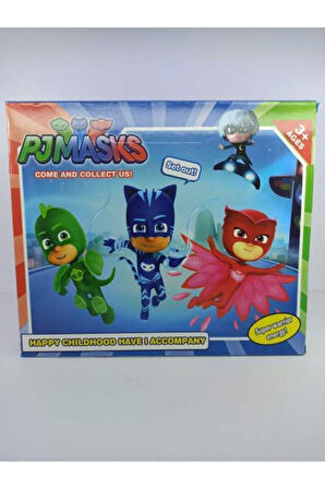 Kız Erkek Çocuk Eğlenceli Oyuncaklar Pj Masks 6 Figür 4 Aksesuar Pj Maskeliler 10 Parça