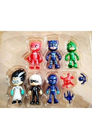 Kız Erkek Çocuk Eğlenceli Oyuncaklar 6lı -pj Masks - Pjamaskeliler Figür-kutulu Set