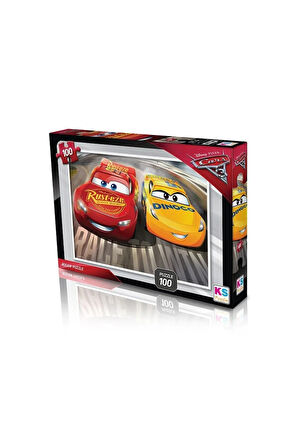 Eğitici Oyuncaklar CR714 KS, Cars / 100 Parça Puzzle Kız Erkek Çocuk Oyuncak Eğitici Oyuncaklar