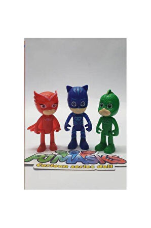 Kız Erkek Çocuk Eğlenceli Oyuncaklar Pj Masks Pj Mask 3 Lü Karakter Oyuncak