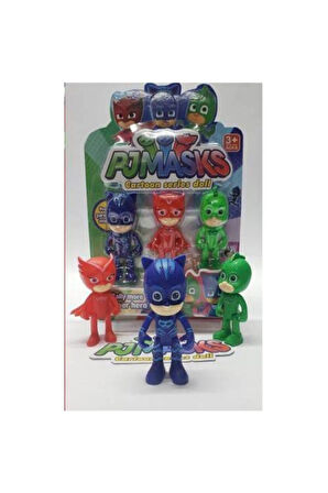 Kız Erkek Çocuk Eğlenceli Oyuncaklar Pj Masks Pj Mask 3 Lü Karakter Oyuncak