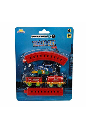 Kız Erkek Çocuk Eğlenceli Oyuncaklar Kurmalı Raylı Mini Tren Seti 11 Parça