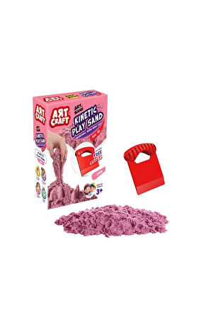 Kız Erkek Çocuk Oyuncak 03688 Dede, Aksesuarlı Pembe Kinetik Oyun Kumu 500 gr Kız Erkek Çocuk Oyunca