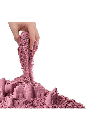 Kız Erkek Çocuk Oyuncak 03688 Dede, Aksesuarlı Pembe Kinetik Oyun Kumu 500 gr Kız Erkek Çocuk Oyunca