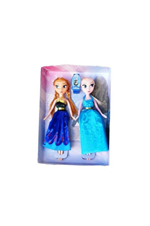 Kız Erkek Çocuk Eğlenceli Oyuncaklar Anna Elsa Frozen Ikili Bebek Seti 23Cm