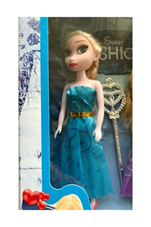 Kız Erkek Çocuk Eğlenceli Oyuncaklar Mini Elsa Ve Anna Kutulu Ikili Rrozen Girls Bebek Oyuncak