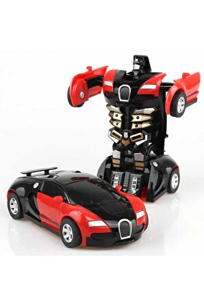 Kız Erkek Çocuk Eğlenceli Oyuncaklar Oyuncak Otomatik Robota Dönüşen Araba
