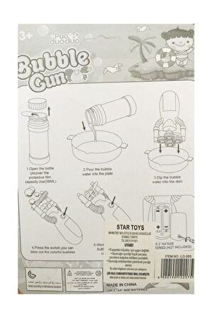 Kız Erkek Çocuk Eğlenceli Oyuncaklar Köpük Baloncuk Tabancası Pilli Oyuncak Yeni Model Bol Köpüklü