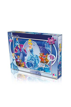 Kız Erkek Çocuk Oyuncak CRL714 KS, Cinderella / 100 Parça Puzzle Kız Erkek Çocuk Oyuncak Eğitici Oyu