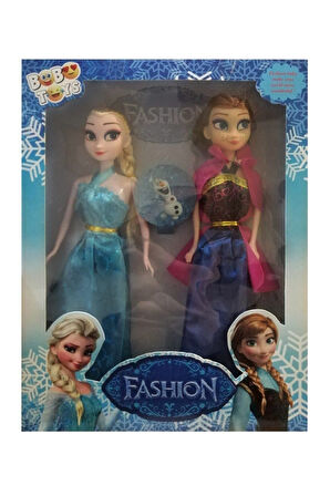 Kız Erkek Çocuk Eğlenceli Oyuncaklar Frozen Karlar Ülkesi Elsa Anna Ikili Bebek