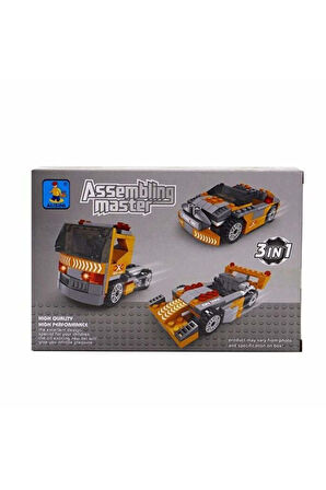 Kız Erkek Çocuk Oyuncak Ausini Assembling Master 135 Parça 3 in 1 Araçlar Kız Erkek Çocuk Oyuncak Eğ