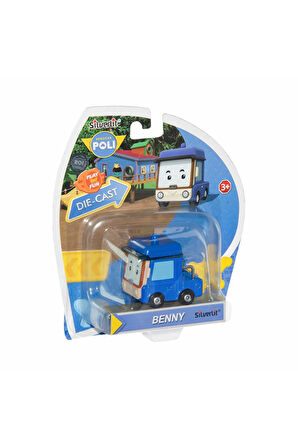 Kız Erkek Çocuk Oyuncak POLI 83259 Metal Araç Karakter Figürler 5 Asorti - 1adet stokta olan gönderi