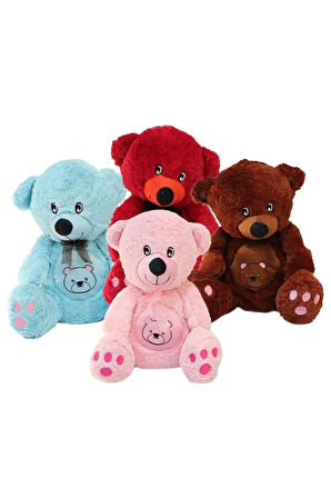 Çocuk Oyuncakları Göbekli Oturan Peluş Ayı 38cm Kız Erkek Çocuk Oyuncak Eğitici Oyuncaklar