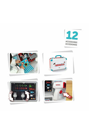 Kız Erkek Çocuk Oyuncak 7600340103 Medikal Doktor Çanta Oyun Seti -Smoby Kız Erkek Çocuk Oyuncak Eği