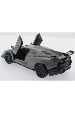 Kız Erkek Çocuk Oyuncak Çek Bırak Gri Metal Spor Araba Sl6607B Kız Erkek Çocuk Oyuncak Eğitici Oyunc