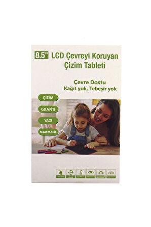 Kız Erkek Çocuk Oyuncak 8,5 Inch LCD Kırmızı Yazı Tahtası Kız Erkek Çocuk Oyuncak Eğitici Oyuncaklar