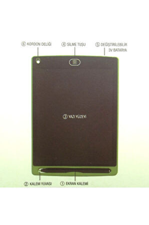 Kız Erkek Çocuk Oyuncak 8,5 Inch LCD Siyah Yazı Tahtası Kız Erkek Çocuk Oyuncak Eğitici Oyuncaklar