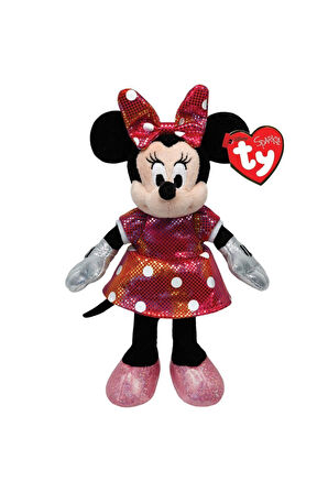 Kız Erkek Çocuk Oyuncak TY Sparkle Sesli Peluş Minnie Mouse Rainbow 21cm Kız Erkek Çocuk Oyuncak Eği