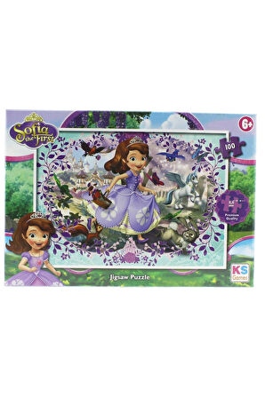 Kız Erkek Çocuk Oyuncak KS Puzzle 100 Parça Sofia Kız Erkek Çocuk Oyuncak Eğitici Oyuncaklar