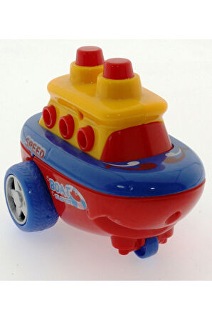 Kız Erkek Çocuk Oyuncak Sürtmeli Kırılmaz Kırmızı Hızlı Gemi Kız Erkek Çocuk Oyuncak Eğitici Oyuncak