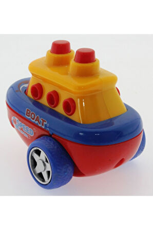 Kız Erkek Çocuk Oyuncak Sürtmeli Kırılmaz Kırmızı Hızlı Gemi Kız Erkek Çocuk Oyuncak Eğitici Oyuncak