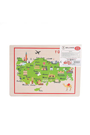 Kız Erkek Çocuk Oyuncak 131-132 ONY Ahşap Tutmalı Puzzle Büyükten Küçüğe Kız Erkek Çocuk Oyuncak Eği