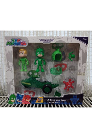 Kız Erkek Çocuk Eğlenceli Oyuncaklar Oyuncak Pjmasks Turbo Blast Racers Gekko Karakter Figür Oyuncak