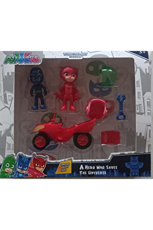 Kız Erkek Çocuk Eğlenceli Oyuncaklar 2 Li Arabalı Pj mask Maskeliler Oyuncak ve Aksesuarları