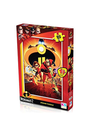 Kız Erkek Çocuk Oyuncak 100 Parça Incredibles 2 Puzzle Kız Erkek Çocuk Oyuncak Eğitici Oyuncaklar