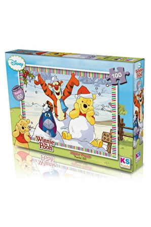 Kız Erkek Çocuk Oyuncak 100 Parça Winnie The Pooh Puzzle Kız Erkek Çocuk Oyuncak Eğitici Oyuncaklar