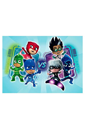 Eğitici Oyuncaklar 50 Parça Pjmasks Puzzle Kız Erkek Çocuk Oyuncak Eğitici Oyuncaklar