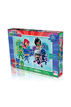 Eğitici Oyuncaklar 50 Parça Pjmasks Puzzle Kız Erkek Çocuk Oyuncak Eğitici Oyuncaklar